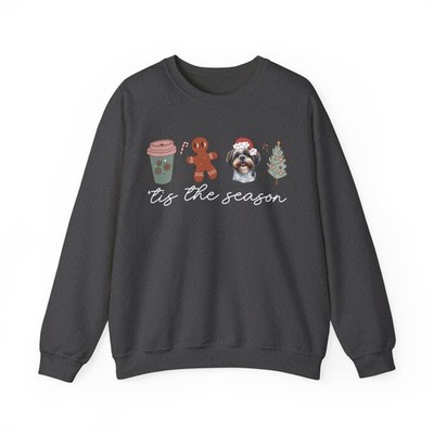 Shih Tzu Dog Mom Sweatshirt Christmas Crewneck Xmas Shirt