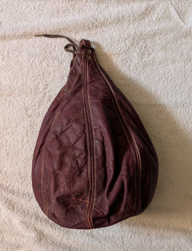 Vintage 1930s 1940s Leather Speed Punching Bag