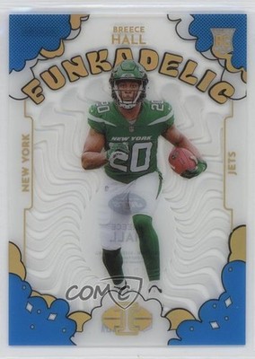 2022 Panini Illusions Funkadelic Light Blue 68/299 Breece Hall Rookie RC 13dr