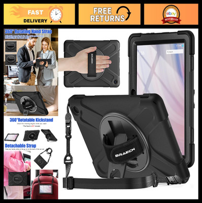 All-in-One Case for 10.1'' Fire HD 10 Tablet (13th Gen 2023) - Black, Hand Strap,