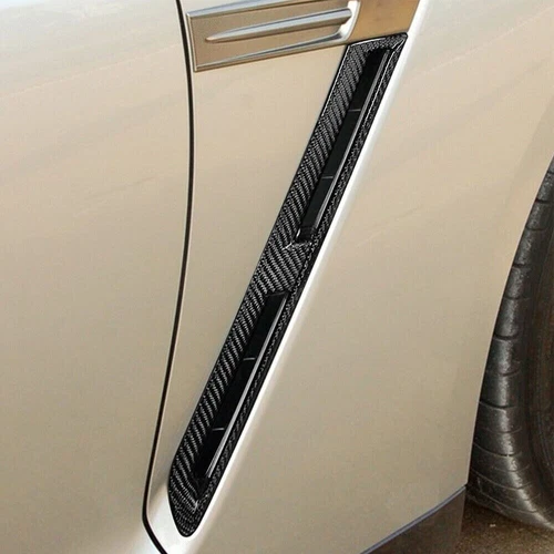 For Nissan GTR R35 Carbon Fiber Fender Vents Scoops With Side Covers 4pcs - Picture 8 of 9