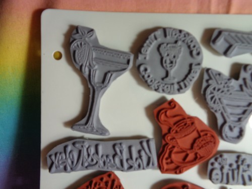 Rubber Stamps Variety Sheet With Grey Backing 15 pcs - Imagen 2 de 9
