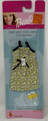 Barbie Dreamy Touches Fashions Joe Boxer Smiley Face Nighty Slippers Mattel 2000
