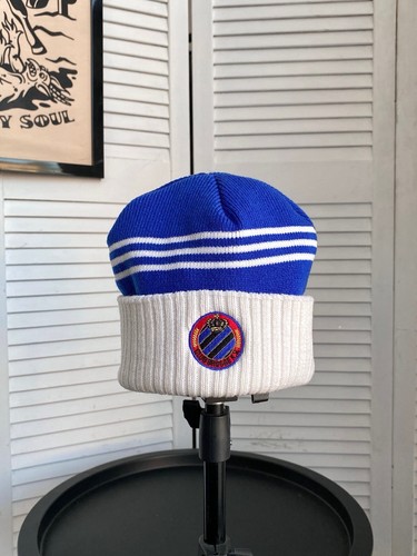 Vintage 90s Adidas Club Brugge KV Soccer Striped Beanie Hat - Picture 10 of 14