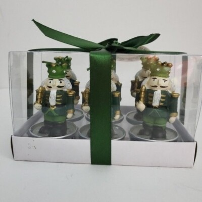 Christmas Nutcracker Tea Light Candles Votive Min Soldiers Flame