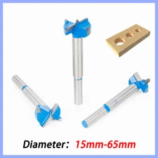 15-65mm Forstner Hole Saw Drill Bit Wood Boring Woodworking Cutter Carbide Tool