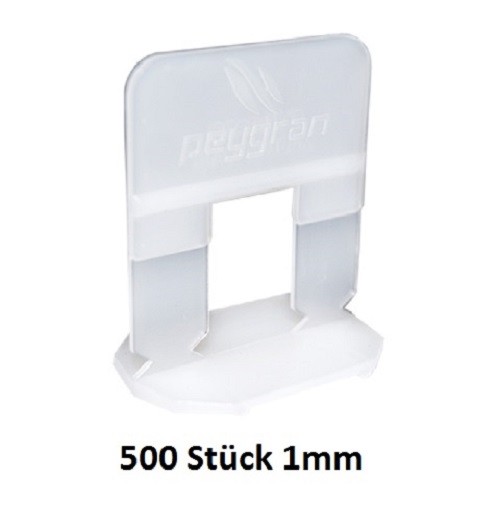 Pull tabs 1 mm white 500 pcs. Peygran leveling system laying aid