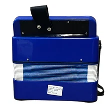 Ace childrens accordion musical toy red blue buttons realistic