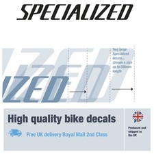 Specialized extra long bike decals 325-550mm with free bike protection (20 pack)