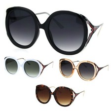 Womens Round Fashion Chic Mod Sunglasses