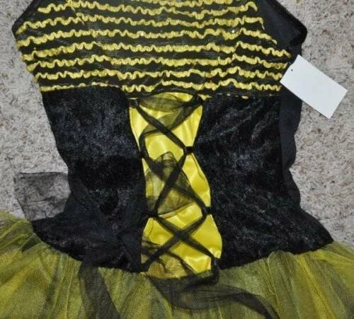Disfraz de Abejorro Halloween OS Amarillo Negro Vestido Alas 5 Piezas Junior Adolescente Foto 3 de 4