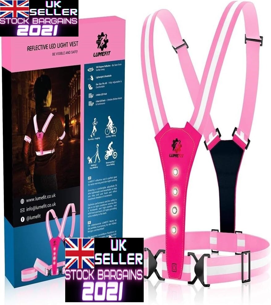 LUMEFIT High Visibility Vest Reflective Running Vests with