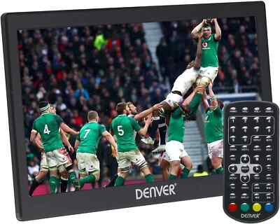 Denver 1032 tragbarer 10 1 Zoll LED TV Fernseher DVB-T2 USB Mediaplayer portabel