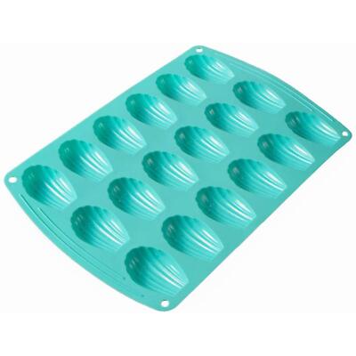 18-Cavity Silicone Madeleine Mold Nonstick Baking Tray for Small Cakes & Candy