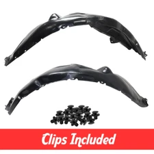 Front Left & Right Side Fender Liner Set w/ Clips For 2015-2017 Toyota Camry