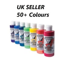 Jacquard Airbrush Colors Paint for Fabric, Canvas, Leather - 4oz (56 Colours)