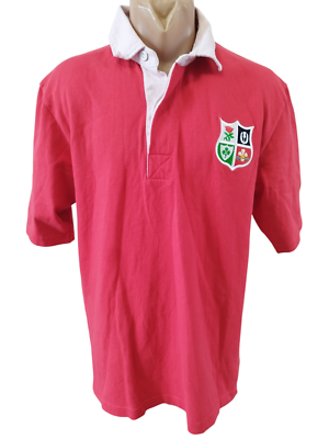 British and Irish Lions rugby jersey vintage shirt 90s Cotton