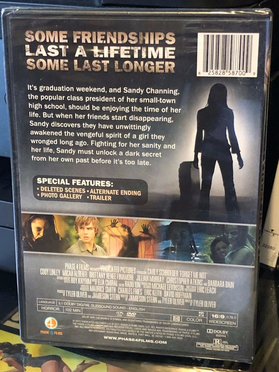 Forget Me Not (DVD) Carly Schroeder, Cody Linley, Chloe Bridges