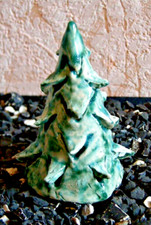 Ceramic spruce. Home decor. Aquarium decorations Handmade christmas ornament