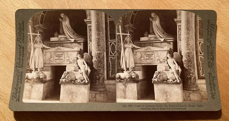 Mixed Lot of 22 Various Antique Stereoview Slides of Italy – In Good Condition - Imagem 2 de 4