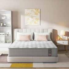 12" Queen Size Hybrid Mattress In a Box, Healthy Gel Foam, Skin-Friendly Fabric