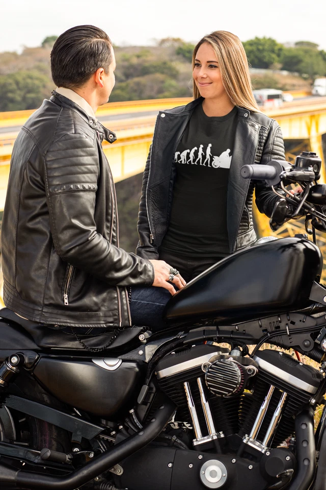 Motorbike Evolution T-Shirt Funny Biker Gift Superbike Motorcycle Tee Unisex - Image 4 of 4