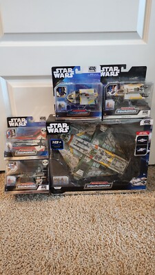 Star Wars Micro Galaxy Squadron Ghost, Phantoms, Maul, & Hera Rare 1 of 15000