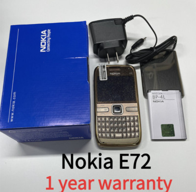 Nokia E72 3G Unlocked Bluetooth 5MP FM radio Bar Mobile Phone 1 year warranty