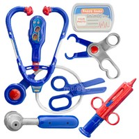 7-Tlg Kinder Arzt Spielzeug ZubehöR Set Doktor Stethoskop Mit Licht Ohne Koffer