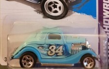 2013 Hot Wheels HW SHOWROOM '34 Ford 3-Window 189/250 L30