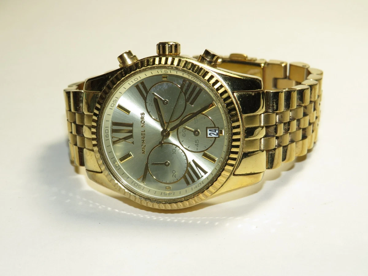 Michael Kors Men Watch Gold tone wristwatch MK 5556