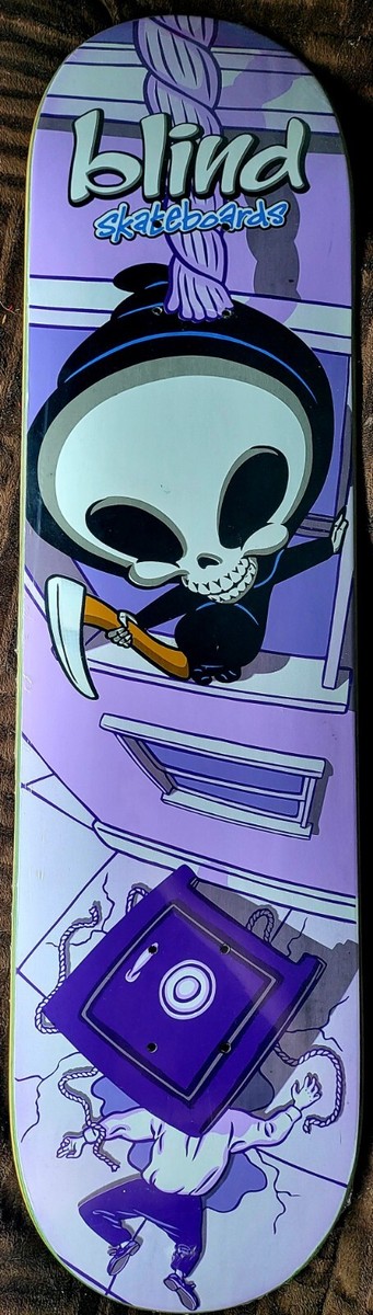 スケートボード 90s Blind small wheel Rare Vtg Blind Reaper Logo Skateboard Deck Blind Trucks