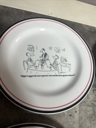 The New Yorker Cheese Plates Set of 6 Original Box 2003 Restoration Hardware 8in - Picture 3 of 8