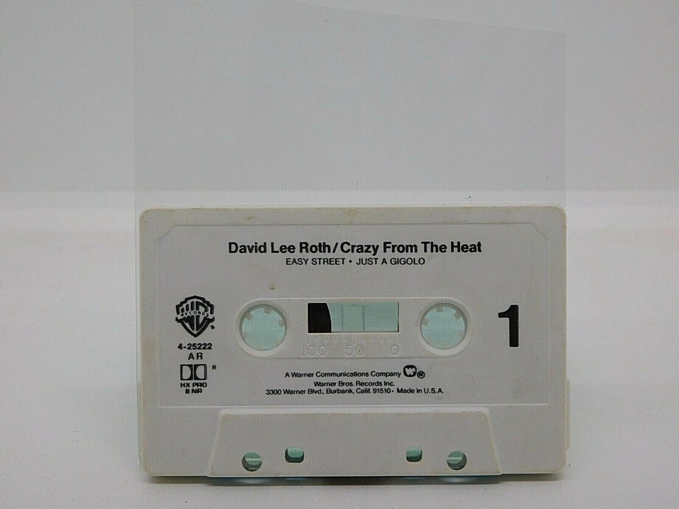 Cassette David Lee Roth Crazy From The Heat 1992 Four Cut EP Warner Bros Records - Image 2 of 2