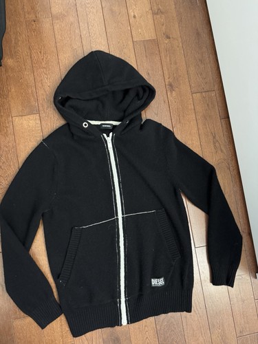 Mens diesel black zip - Gem