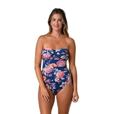 Jantzen Tapestry Rose Bandeau One-Piece L141010 Women s Size 14