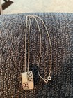 Sterling Silver 18” Chain Necklace With A Mother Of Pearl Pendant