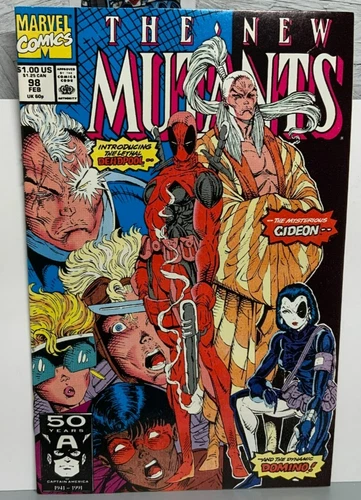 New Mutants Vol 1 #98 1st App Deadpool, Gideon, & Domino Marvel Comics 1991