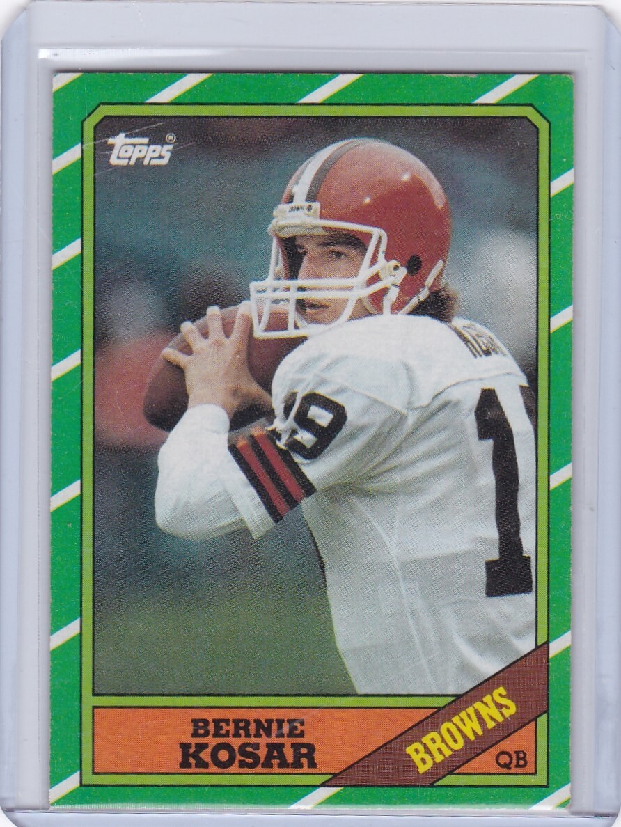1986 Topps Football Card #187 Bernie Kosar Rookie Cleveland Browns - ExMt