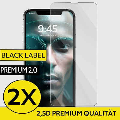 2X  Hartglas Für iPhone 17 16 15 14 13 12 11 Pro Max Plus Mini Schutzglas 9H