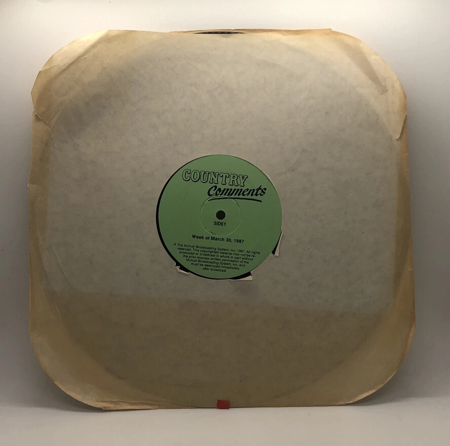 COUNTRY COMMENTS RADIO SHOW 3-30-1987 VINYL Ray Stevens-Judy Rodman-Bellamy Bro - Image 3 of 4