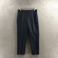 Talbots Dress Pants Womens 8 (Actual 32X26.5) Blue Mid Rise Pockets Casual Zip