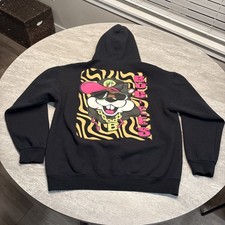 Buc-ee's Hoodie Black Pullover Graphic Beaver Logo Sweatshirt Bucees Hip Hop L