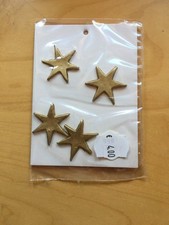 Decorating Wax Stars Gold Christmas Wax Decor Trim Wax Candle