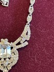 Stunning Vintage Coro Rhinestone Necklace Signed — photo 6