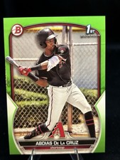 2025 Bowman - Abdias De La Cruz #BP-34 Neon Green /399