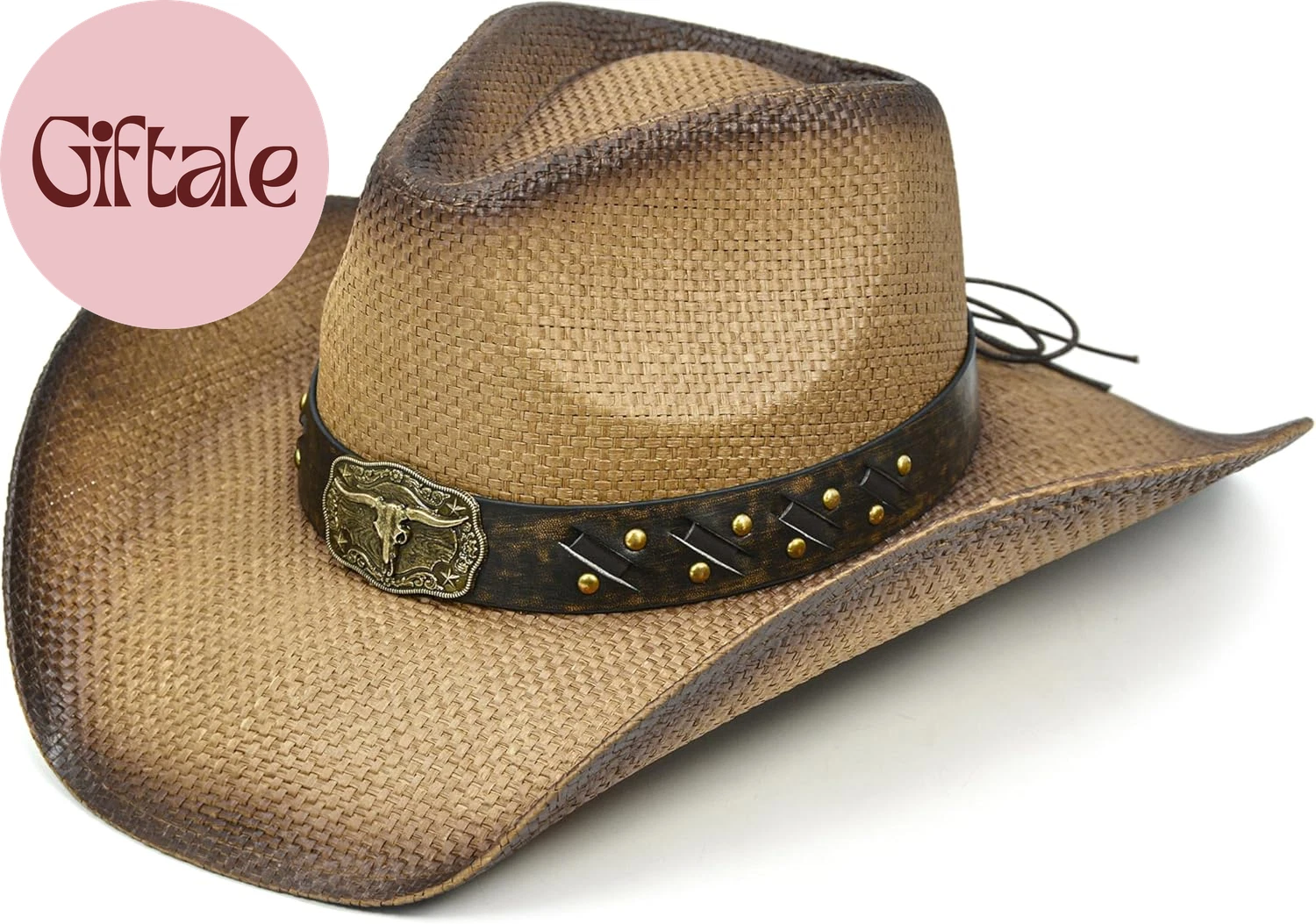 Straw Cowboy Hat for Women and Men – Western Sun Hat for Country Concert, Rodeo