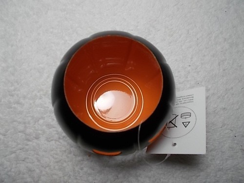 Ikea Halloween Black & Orange Metal Small Jack O Lantern Tea Light Candle Holder - Picture 3 of 4