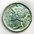 New Listing1917 S Mercury Dime Silver 10C AU Details Better Date Early San Francisco Issue