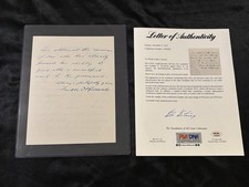 FRANKLIN D. ROOSEVELT PRESIDENT SIGNED AUTOGRAPH Handwritten ALS LETTER PSA FDR